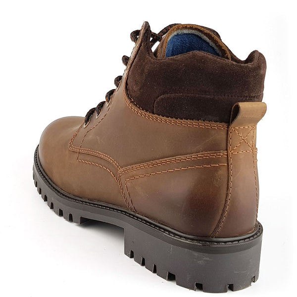 Frank James Bisley Mens Leather Lace Up Yuma Commando Casual Boots