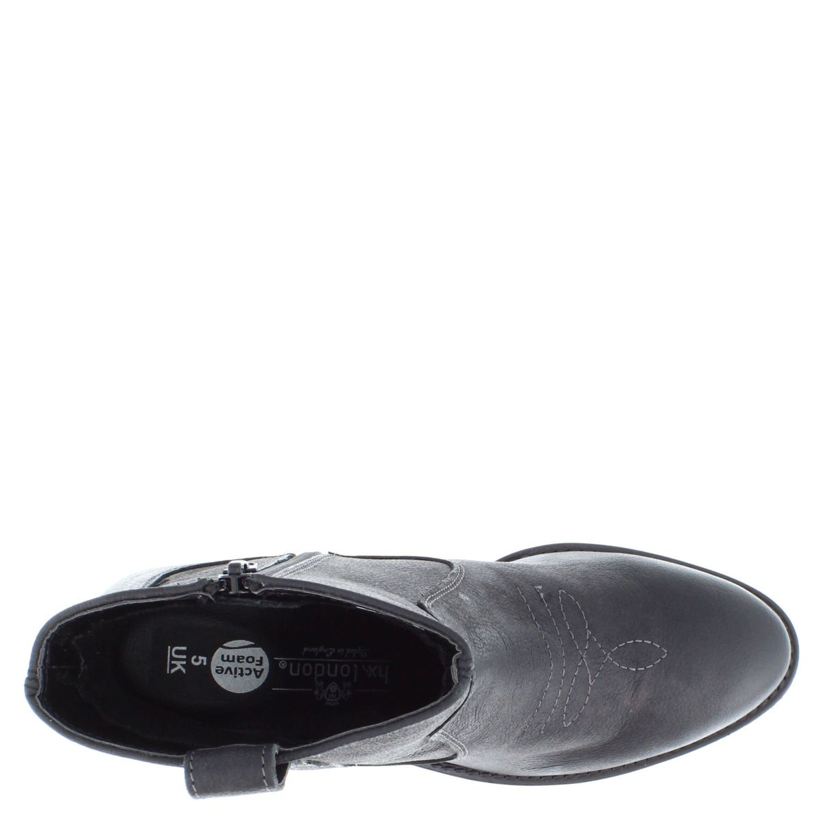 HX London Dakota Women's Leather Ankle Cowboy Boots