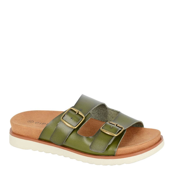 Cipriata Tiberia Twin Buckle Strap Mule Sandals