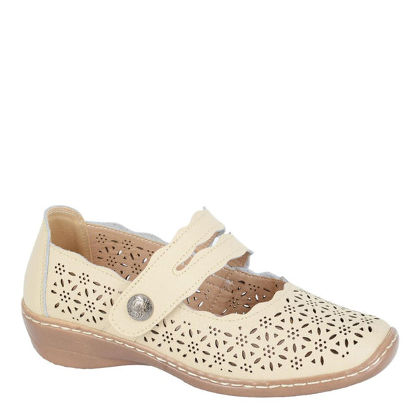 Boulevard L 641 Touch Fastening Perforated Bar Sandals