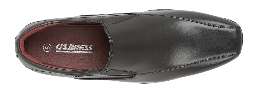 US Brass Mens Office Slip On Twin Gusset Smart Dress Formal Shoes