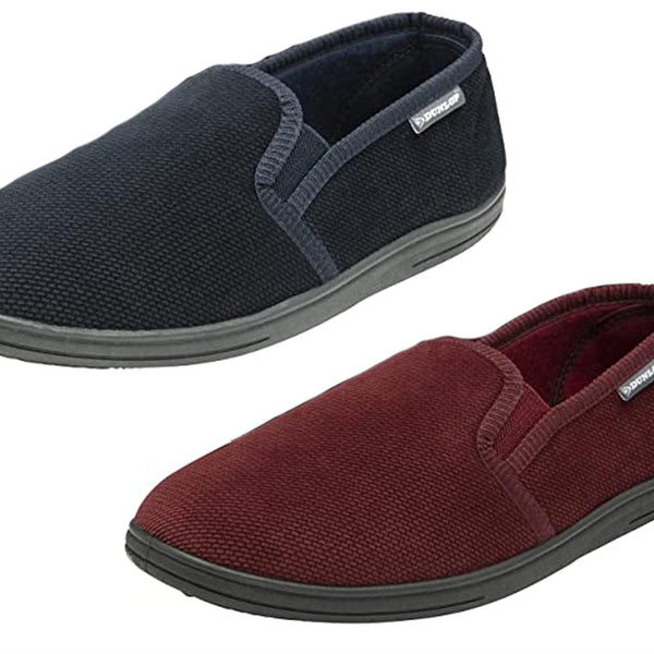 Dunlop Lloyd Memory Foam Slip On Mule Moccasin Mens Slippers