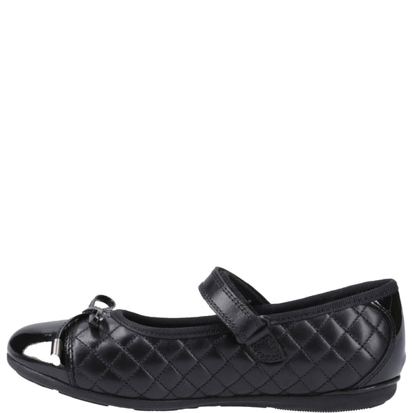 Hush Puppies Lottie Girls' Quilted Ballerina School Shoes