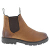 Frank James Braunton Greasy Brown Mens Chelsea Pull On Boots