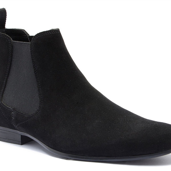 Thomas Crick Stanway Suede Pointed Leather Mens Ankle Chelsea Boots