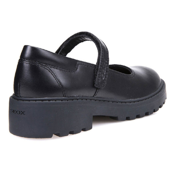 Geox Girls School Black Touch Fastening J Casey G. P Shoes