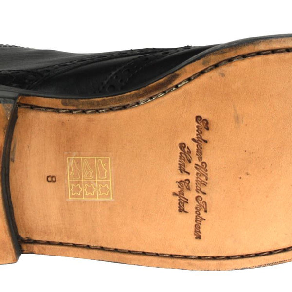 Frank James Benchgrade Moreton Leather Sole Welted Lace Up Brogue Dealer Boots