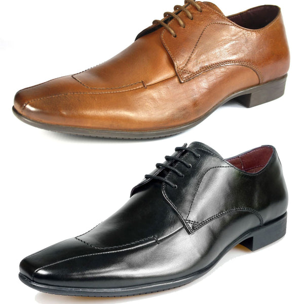 POD Como Pointed Toe Lace Up Casual Formal Mens Leather Shoes