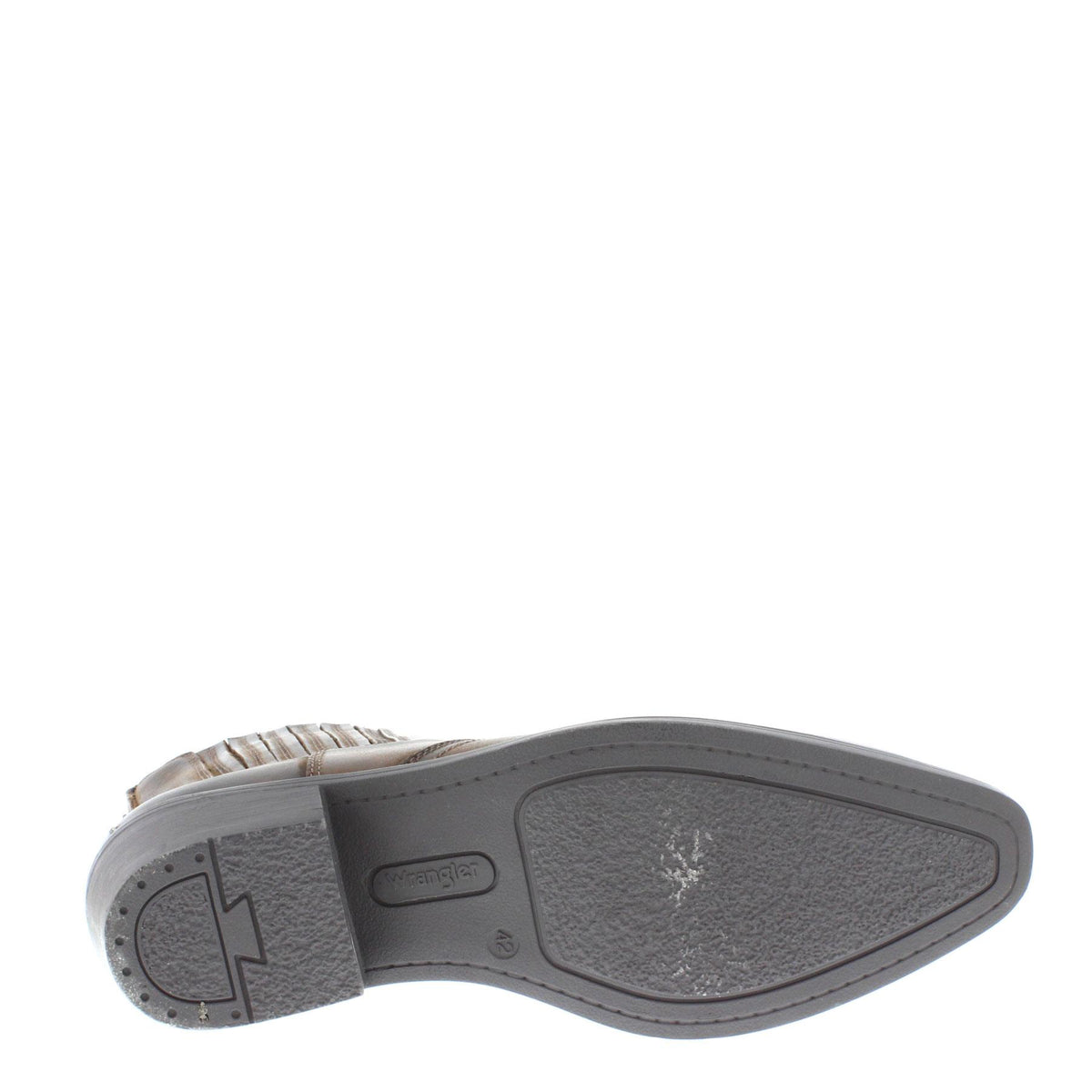 Wrangler Tex Mid Leather Pull on Mens Cowboy Western Chelsea Pointed Boots