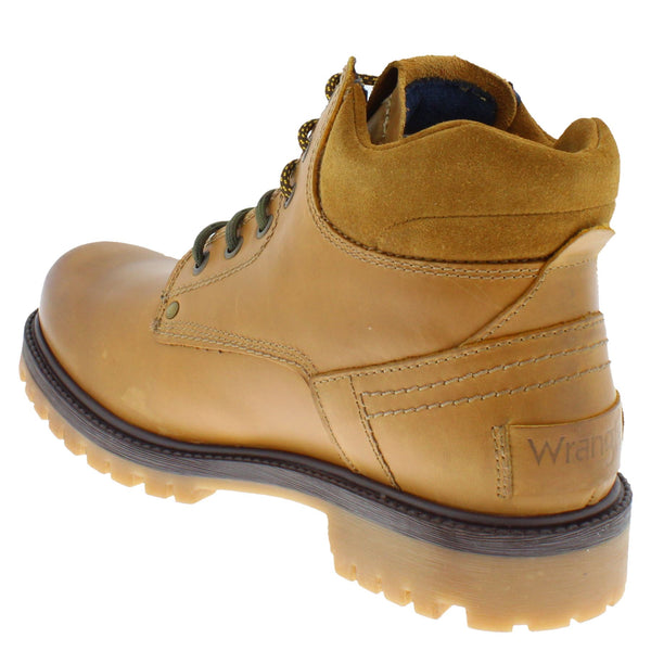 Wrangler Yuma Mens Leather Lace Casual Combat Boots