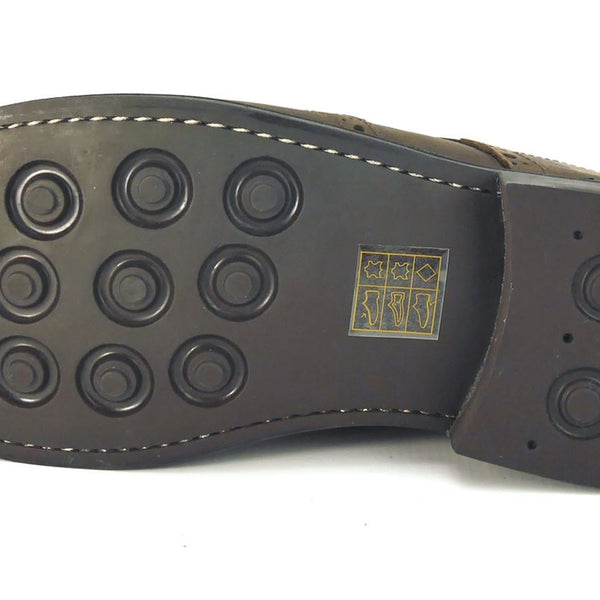 Frank James Benchgrade Cotswold Leather Welted Lace Up Brogue Rubber Sole Dealer Boots