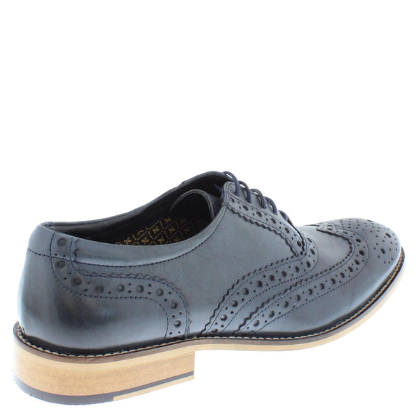 Herbert Frank Enfield Mens Leather Lace Up Wingtip Formal Gatsby Evening Brogue Shoes