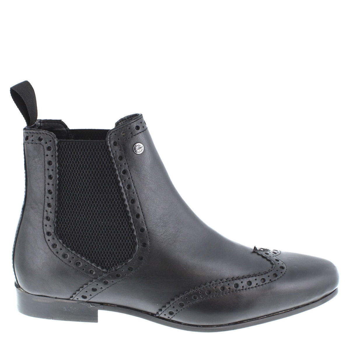 HX London Harlow Men's Leather Pointed Brogue Chelsea Boots