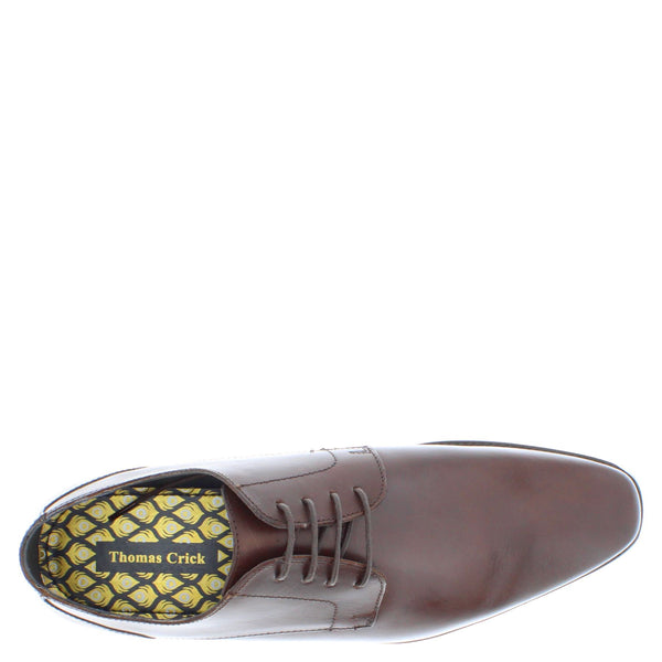 Thomas Crick Men's Leather Lace Up Derby Shoes