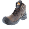 U-Power Greenland S3 Brown Leather Lace Up Metal Free Toecap Safety Boots