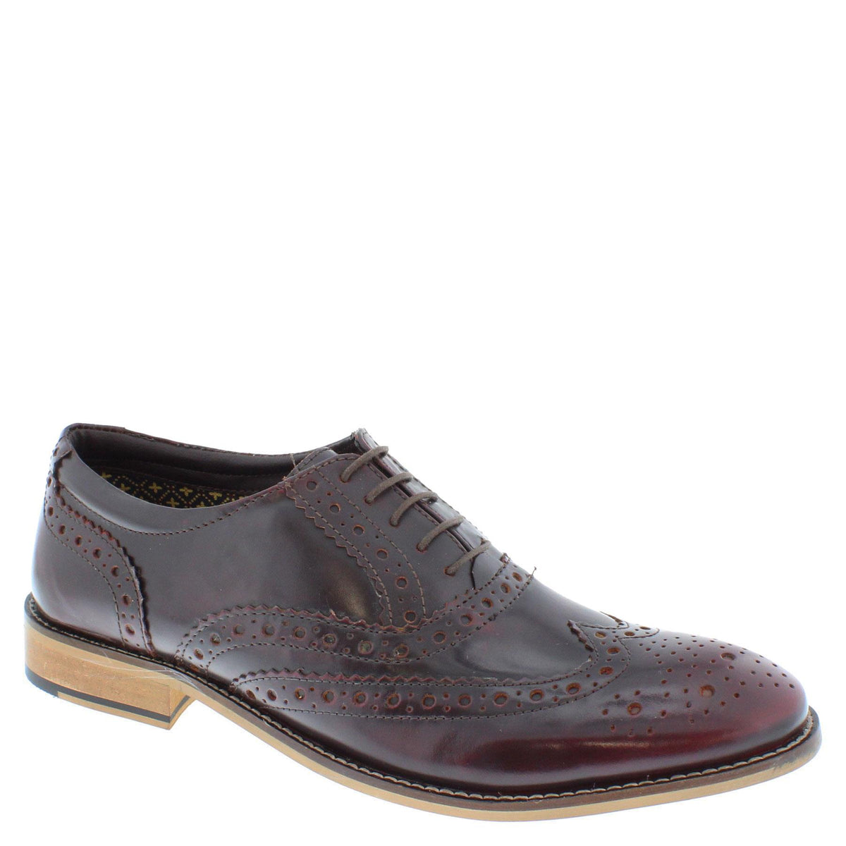 Herbert Frank Enfield Mens Leather Lace Up Wingtip Formal Gatsby