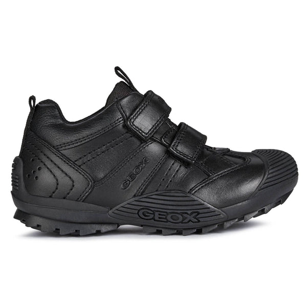 Geox Boys School Black Touch Fastening J Savage A Trainers