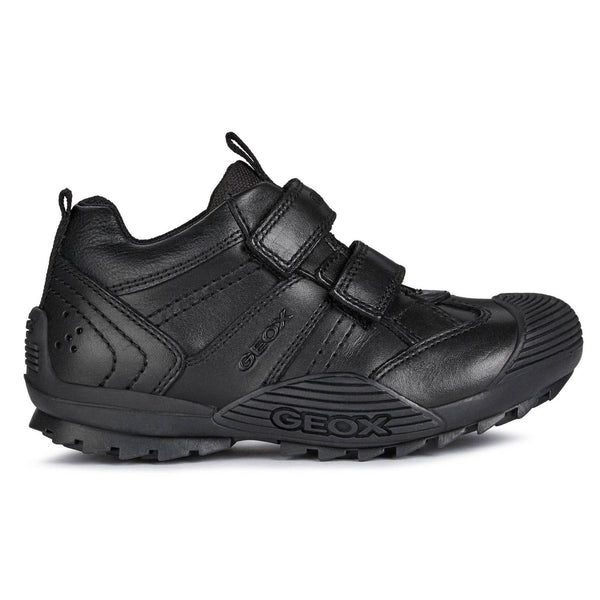 Geox Boys School Black Touch Fastening J Savage A Trainers