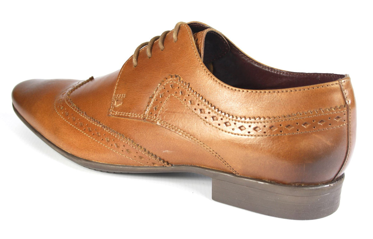POD Ceres Pointed Toe Mens Leather Lace Up Brogues Formal Casual Shoes