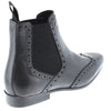 HX London Harlow Men's Leather Pointed Brogue Chelsea Boots