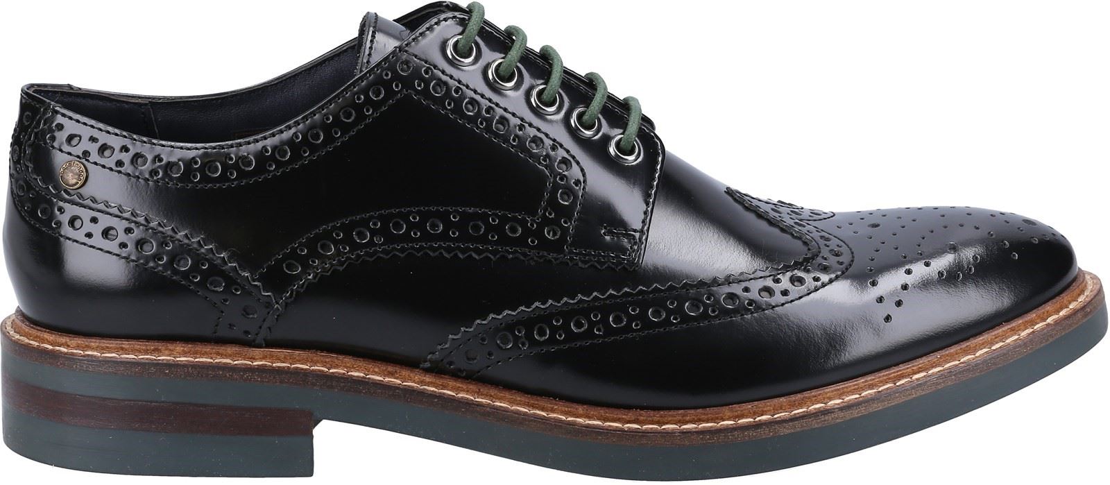 Base London Woburn Hi Shine Brogue Shoes Foot Box