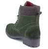 Frank James Warwick Suede Leather Womens Lace Up Block Heel Ankle Boots