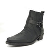 Wrangler Tex Strap Mid Cowboy Western Pull On Chelsea Leather Boots