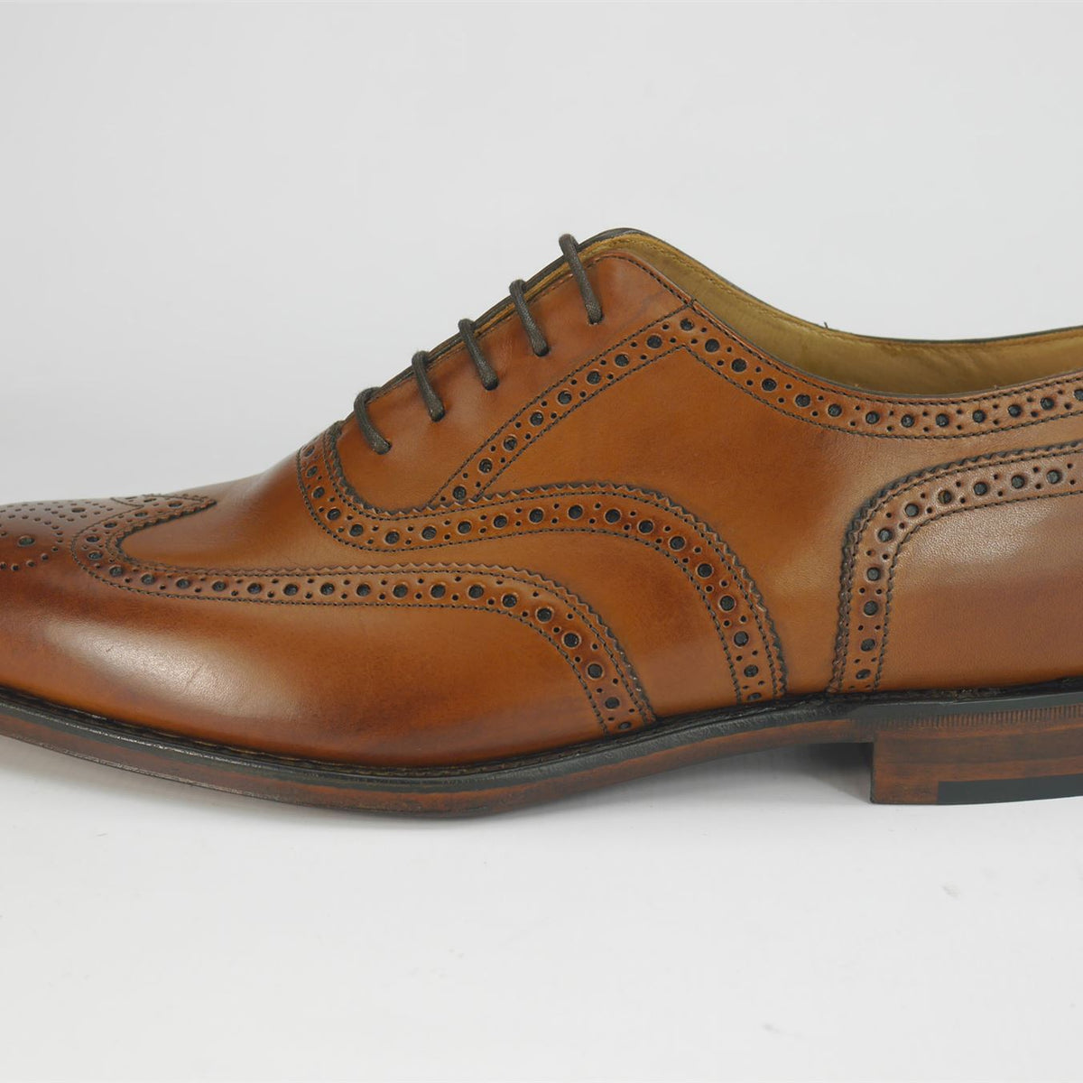 Loakes Buckingham Goodyear Welted Leather Soles Mens Brogue Lace Shoes