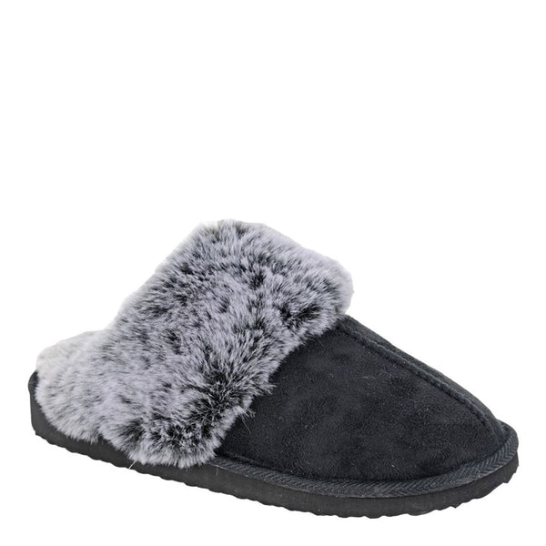 Sleepers Jeanie Faux Fur Cuff Mule Slippers