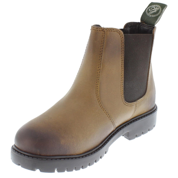 Frank James Rutland Boys Girls Infant Junior Leather Chelsea Dealer Boots