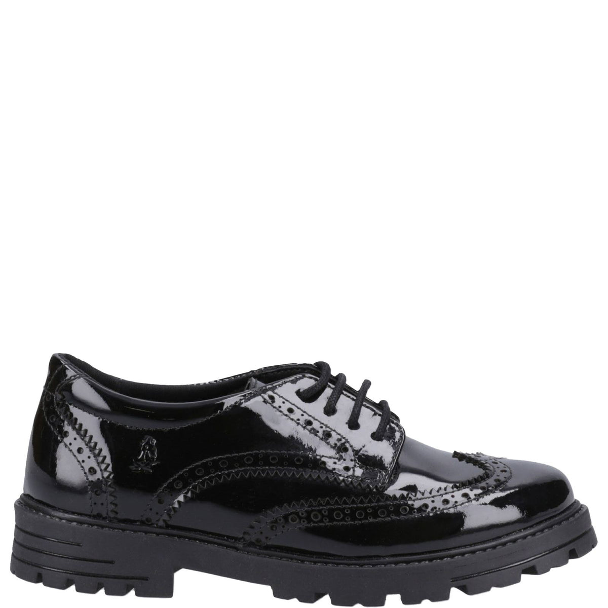 Hush Puppies Maxine Girls' Junior Patent Lace Up School Shoes