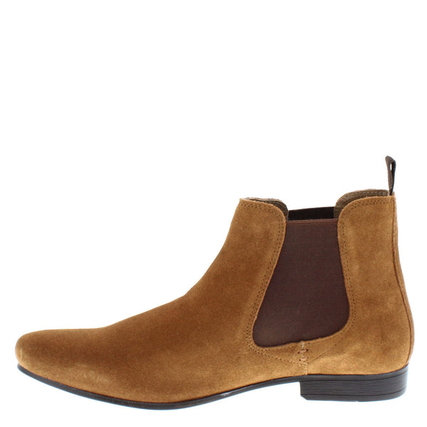Thomas Crick Stanway Suede Pointed Leather Mens Ankle Chelsea Boots