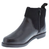 Frank James Epsom Boys Leather Neoprene Zip Up Chelsea Boots