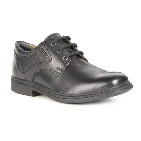 Geox Boys School Black Lace Up Jr Federico Shoes