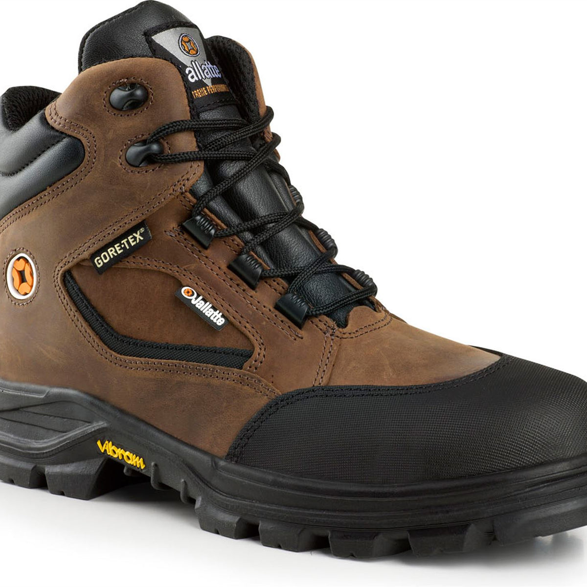 Jallatte Jalroche S3 Brown Leather Metal Free Safety Toecap Gore-Tex Vibram Safety Boots