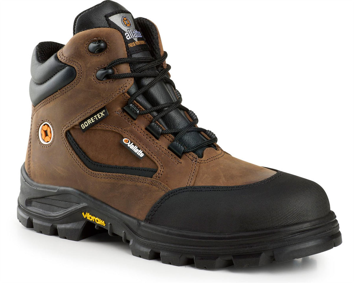 Jallatte Jalroche S3 Brown Leather Metal Free Safety Toecap Gore-Tex Vibram Safety Boots