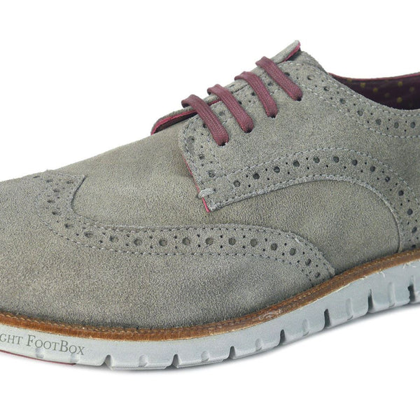 London Brogues Gatz Derby Suede Lightweight Flexible Mens Shoes