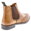 Thomas Crick Downton Brogue Mens Chelsea Pull On Leather