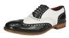 London Brogues Mens Leather Lace Up Wingtip Formal Gatsby Evening Brogue Shoes
