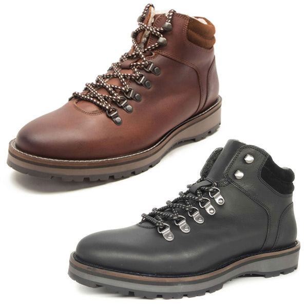 Red Tape Crick Dekker Hiker Mens Lace Leather Casual Boots