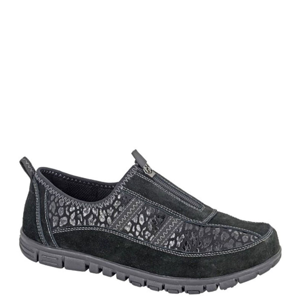 Boulevard L 376 Wide Fitting Centre Zip Leisure Casual Shoes