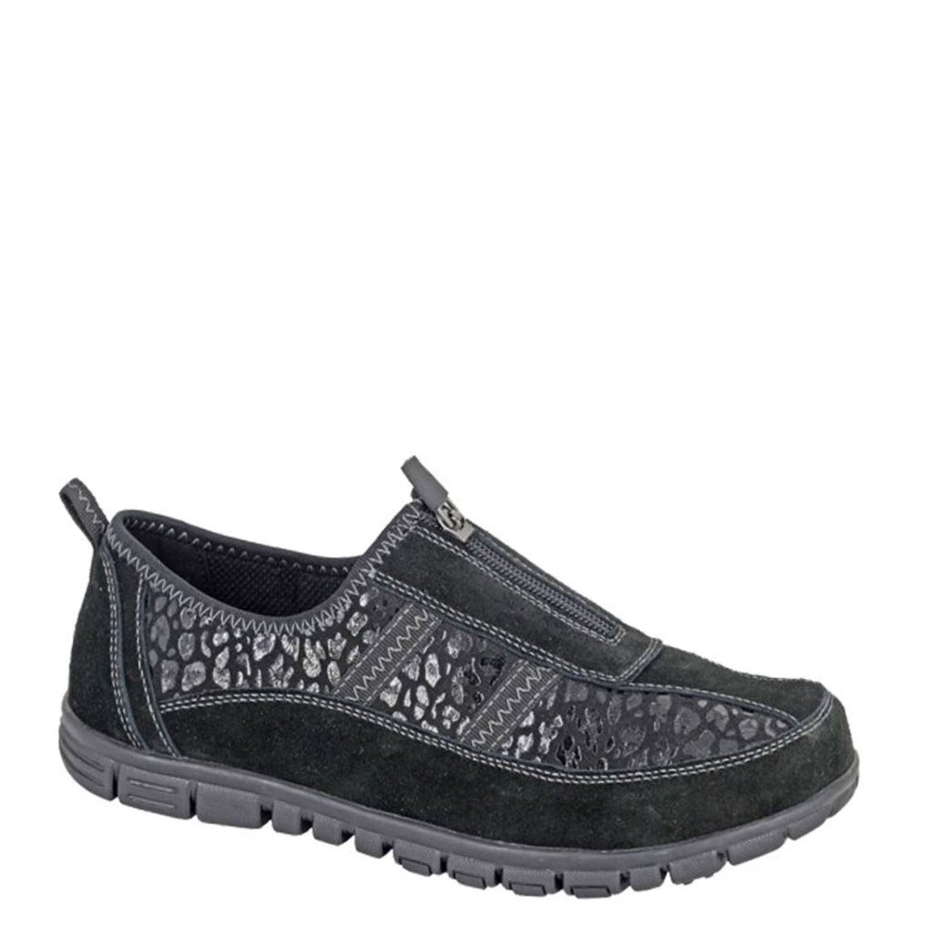 Boulevard L 376 Wide Fitting Centre Zip Leisure Casual Shoes