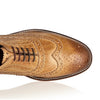 London Brogues Watson Leather Sole Mens Two Tone Lace Up 5 Eye Formal Shoes