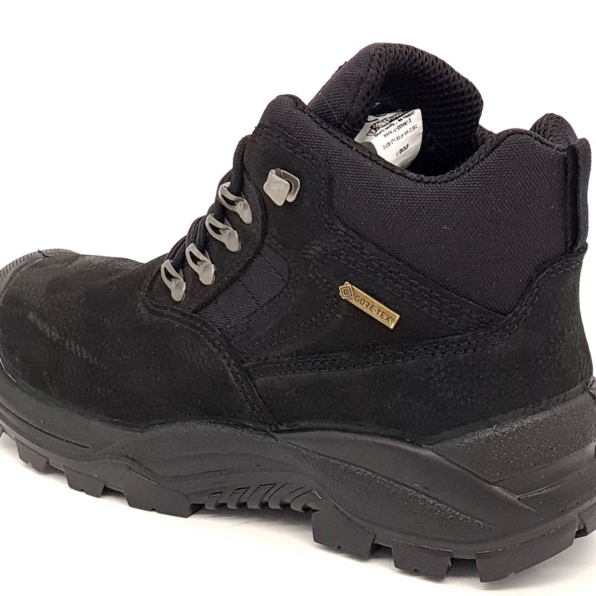 U-Power Dude Black Leather Gore-Tex Waterproof Mens Safety Lace Up Work Boots