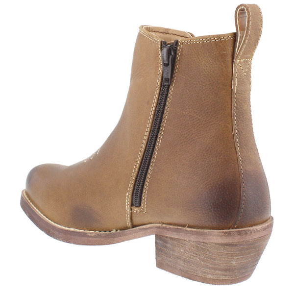 HX London Nashville Women's Leather Western Chelsea Boots