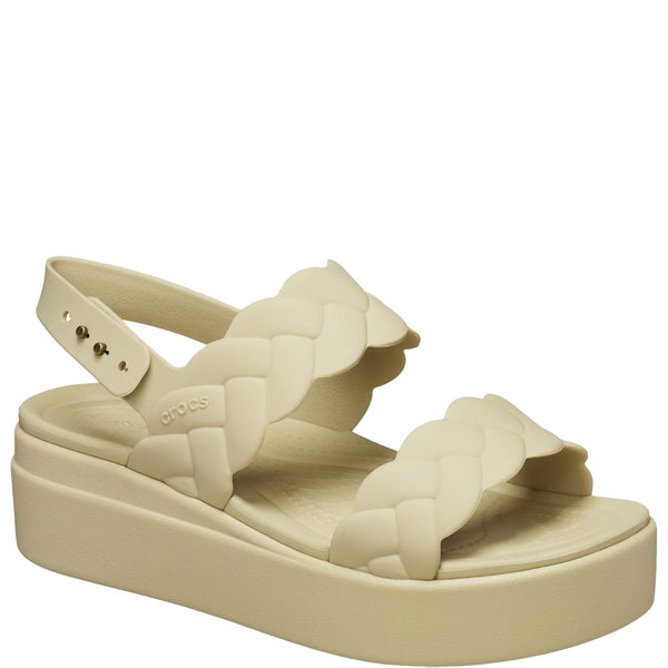 Crocs Brooklyn Women's Woven Low Wedge Sandals