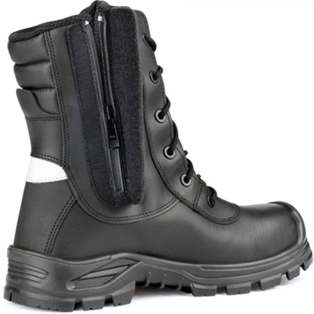 Jallatte Jalarcher Leather Vibram Tactical Safety Hi Work Toecap Ankle Zip Boots