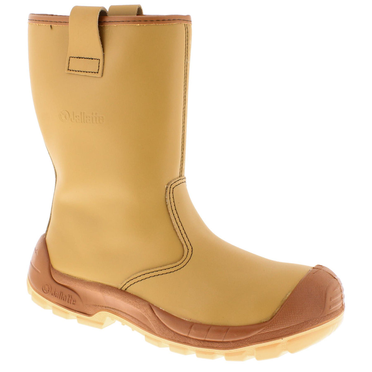 Jallatte Jalfrigg S3 J0652 Honey Tan Leather Metal Free Toecap and Midsole Rigger Boots