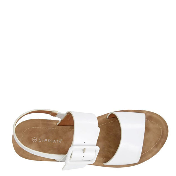 Cipriata Orfa Sling Back Buckle Wedge Sandals