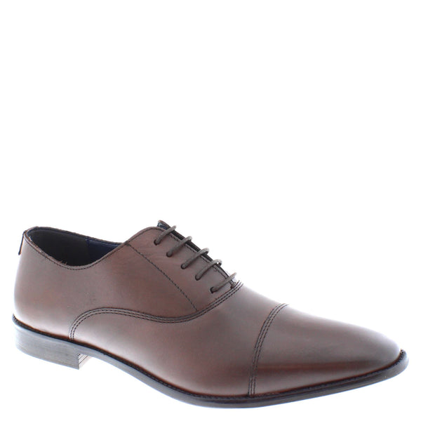 Thomas Crick Men's Leather Lace Up Oxford Cap Shoes